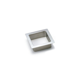 Décharge à ordures rectangulaire de haute qualité, en acier inoxydable, finition : mat satiné, 82 mm (3,3 »), AN-KH008-HL (AN-KH001). Jetoir à déchets en acier inoxydable, pour la gastronomie, l’aménagement de magasins, le salon de beauté et bien plu