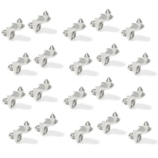 20 pièces de supports d’étagère en alliage de zinc, avec vis pré-assemblées 8114107. Support de sol en alliage de zinc avec vis pré-assemblée, pour rangée de trous, étagères, étagères, étagères, armoires, étagères, armoires, étagères et bien plus encore, 