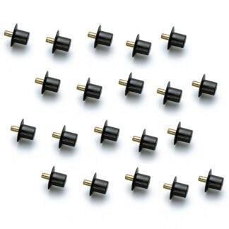 20 supports d’étagère de haute qualité, en polyamide robuste, capacité de charge : 30 kg (67 lbs), surface : marron, version : ronde, SS-324BR. Supports d’étagère pour étagères, étagères d’armoires, étagères et bien plus encore, par Sugatsune / LAMP® (Jap