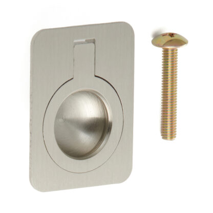 Poignée pliante en forme d’anneau en laiton, finition: bronze blanc, satiné mat, 30,5 mm (1.3 ») 587-40WB. Poignée annulaire 587-40WB pour camping-car, bateau, trappe d’inspection, porte d’inspection, par Sugatsune / LAMP® (Japon)