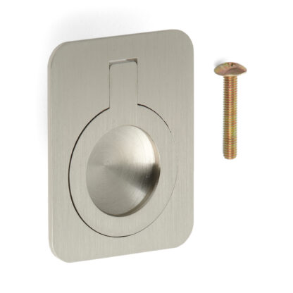 Poignée pliante en forme d’anneau en laiton, finition: bronze blanc, satiné mat, 47,5 mm (1.9 ») 587-60WB. Poignée annulaire 587-60WB pour camping-car, bateau, trappe d’inspection, porte d’inspection, par Sugatsune / LAMP® (Japon)