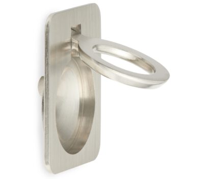 Poignée pliante en forme d’anneau en laiton, finition: bronze blanc, satiné mat, 47,5 mm (1.9 ») 587-60WB. Poignée annulaire 587-60WB pour camping-car, bateau, trappe d’inspection, porte d’inspection, par Sugatsune / LAMP® (Japon) – Image 5