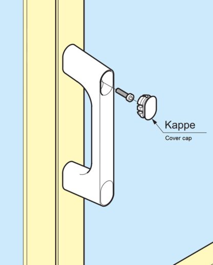 2 pièces capuchon robuste en plastique PBT, gris, 22,2 mm (0,9 ») KMHC-GR. Couvercle KMHC-GR pour poignée industrielle, poignée d’appareil, par Sugatsune / LAMP® (Japon) – Image 3