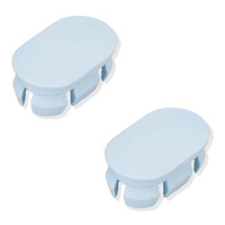 2 pièces capuchon robuste en plastique PBT, bleu clair, 22,2 mm (0,9 ») KMHC-BU. Couvercle KMHC-BU pour poignée industrielle, poignée d’appareil, par Sugatsune / LAMP® (Japon)
