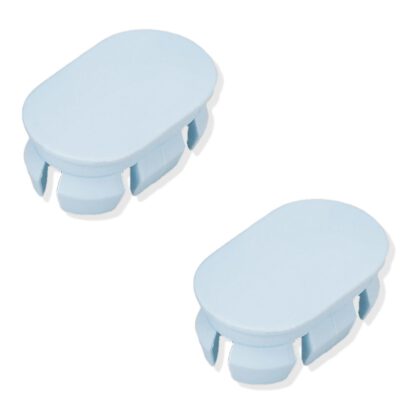 2 pièces capuchon robuste en plastique PBT, bleu clair, 22,2 mm (0,9 ») KMHC-BU. Couvercle KMHC-BU pour poignée industrielle, poignée d’appareil, par Sugatsune / LAMP® (Japon)