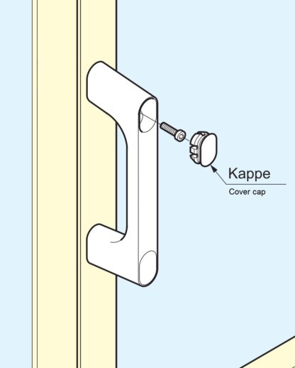 2 pièces capuchon en plastique robuste PBT, noir, 22,2 mm (0,9 ») KMHC-BL. Couvercle KMHC-BL pour poignée industrielle, poignée d’appareil, par Sugatsune / LAMP® (Japon) – Image 3