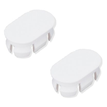 2 pièces capuchon robuste en plastique PBT, blanc, 22,2 mm (0,9 ») KMHC-WT. Couvercle KMHC-WT pour poignée industrielle, poignée d’appareil, par Sugatsune / LAMP® (Japon)