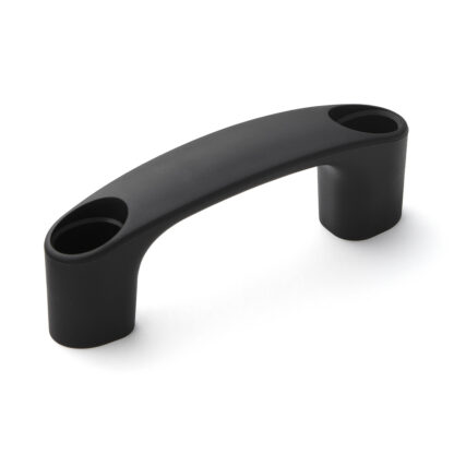 Poignée d’appareil robuste de haute qualité en nylon renforcé, noir avec capuchons de couvercle noirs, 93 mm (3,7 ») MJH-93-BL. Poignée de machine MJH-93-BL pour armoires industrielles, usines de production, construction mécanique, par Sugatsune / LA – Image 5