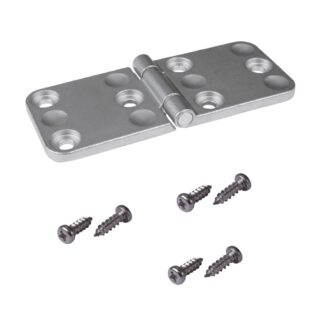 Robustes Schwerlastmöbelband, inkl. Schrauben, F136-50-RAW, Größe: 120 mm, von Kojima, satiniert matt. Produktbild