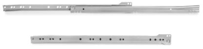 Guides de poussée à rouleaux, extension partielle, gris métallisé, RAL 9022, peint, 250 mm (9,9 ») 4388425. Guides coulissants à rouleaux en acier avec extension partielle, pour tiroir en bois, tiroir à plateau, tiroir en bois, meubles de cuisine, mo – Image 3