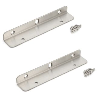 2 supports d’étagères en acier inoxydable de haute qualité, en acier inoxydable massif, capacité de charge : 130 kg (287 lb), 150 mm (6"), SSA-150H. Support d’étagère pour salle de bain, hôtel, sauna, extérieur et bien plus encore, par Sugatsune / LAMP® (