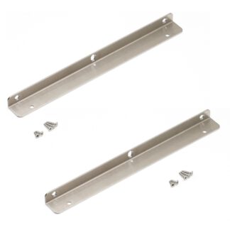 2 supports d’étagère en acier inoxydable de haute qualité, en acier inoxydable massif, capacité de charge : 130 kg (287 lb), 280 mm (11,1"), SSA-280H. Support d’étagère pour salle de bain, hôtel, sauna, extérieur et bien plus encore, par Sugatsune / LAMP®