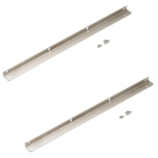 2 supports d’étagère en acier inoxydable de haute qualité, en acier inoxydable massif, capacité de charge : 130 kg (287 lb), 480 mm (18,9"), SSA-480H. Support d’étagère pour salle de bain, hôtel, sauna, extérieur et bien plus encore, par Sugatsune / LAMP®