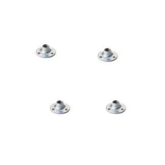 Plaque supérieure ronde en 4 parties avec filetage M8, plaque de montage, en acier robuste, 25 mm (1 »), AP5-M8. Plaque de montage, pour pieds de meubles, roulettes de meubles, pieds de machines, pieds d’armoires, pieds de canapé et bien plus encore,