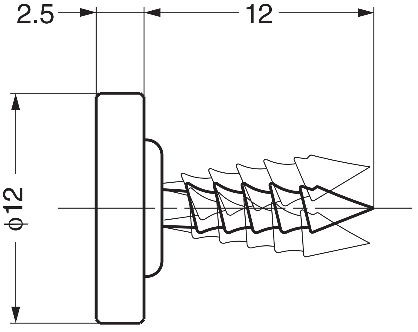 4 pièces de plaque magnétique ronde mobile pour l’encastrement, surface : nickelée, 12 mm (15/32"), Z4. Équivalent magnétique pour les loquets magnétiques, la serrure magnétique, la porte d’armoire et bien plus encore, par Sugatsune / LAMP® (Japon) – Image 2