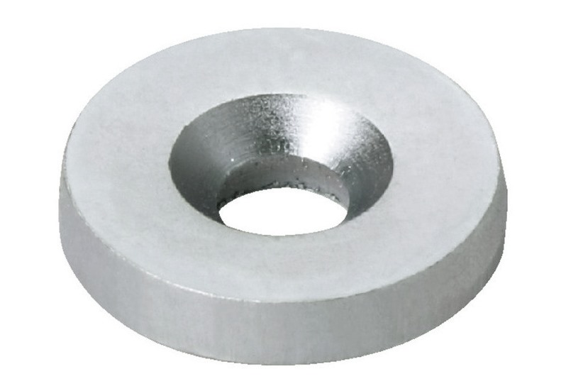 8 pièces de plaque de comptoir magnétique ronde, surface : nickelée, 15 mm (19/32"), W12. Équivalent magnétique pour les loquets magnétiques, la serrure magnétique, la porte d’armoire et bien plus encore, par Sugatsune / LAMP® (Japon) – Image 3