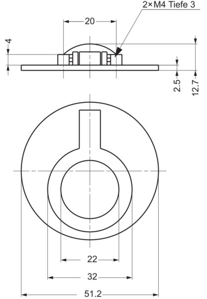 Poignée pliante ronde en laiton, finition : satiné mat, 51,2 mm (2.1 ») 580-SB. Poignée annulaire 580-SB pour camping-car, bateau, trappe d’inspection, porte d’inspection, par Sugatsune / LAMP® (Japon) – Image 3