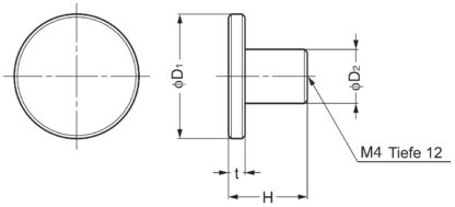 Poignée de bouton de meuble ronde en alliage d’aluminium, finition: noir, 35 mm (1.4 ») EXSEL35BL. Poignée en alliage d’aluminium pour tiroir, porte de meuble, armoire de cuisine, armoire de bureau et bien plus encore, par Sugatsune/LAMP® (Japon) – Image 2
