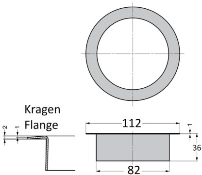Décharge à ordures ronde de haute qualité, en acier inoxydable, surface : polie brillante, 112 mm (4,5 »), AN-DH008-MR (AN-DH001-MR). Litière de déchets en acier inoxydable, pour la restauration système, l’aménagement de magasins, le salon de beauté – Image 2