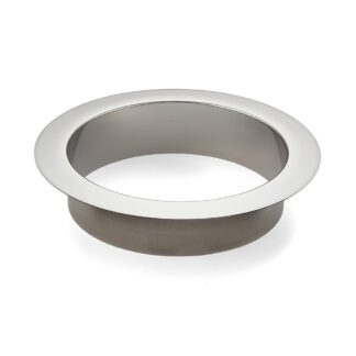Éjection ronde de haute qualité, en acier inoxydable, surface : polie brillante, 136 mm (5,4"), finition : plate, AN-LH011-MR. Éjection de déchets en acier inoxydable, pour la restauration de systèmes, l’aménagement de magasins, la restauration et bien pl