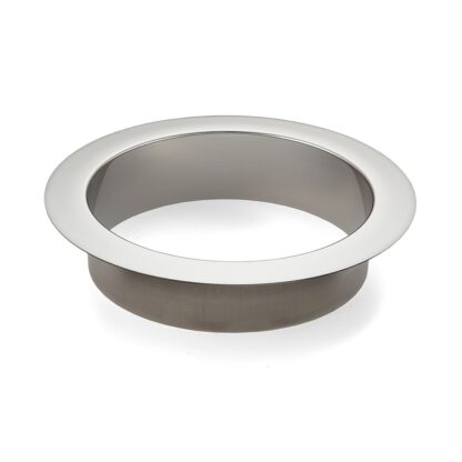 Éjection ronde de haute qualité, en acier inoxydable, surface : polie brillante, 136 mm (5,4"), finition : plate, AN-LH011-MR. Éjection de déchets en acier inoxydable, pour la restauration de systèmes, l’aménagement de magasins, la restauration et bien pl