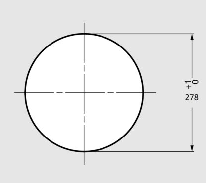 Litière ronde de haute qualité, en acier inoxydable, surface : satinée mate, 300 mm (11,9"), AN-DH028-HL. Litière de déchets en acier inoxydable, pour la restauration système, l’aménagement de magasins, la restauration, le secteur médical et bien plus enc – Image 3