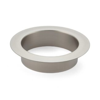 Poubelle ronde de haute qualité, en acier inoxydable, surface : satiné mat, 112 mm (4,5"), finition : plate, AN-LH008-HL. Éjection de déchets en acier inoxydable, pour la restauration de systèmes, l’aménagement de magasins, la restauration et bien plus en