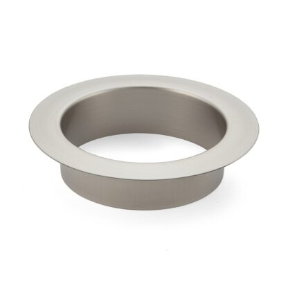 Poubelle ronde de haute qualité, en acier inoxydable, surface : satiné mat, 112 mm (4,5"), finition : plate, AN-LH008-HL. Éjection de déchets en acier inoxydable, pour la restauration de systèmes, l’aménagement de magasins, la restauration et bien plus en