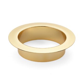 Poubelle ronde de haute qualité, en acier inoxydable, surface : plaqué or 24 carats, 112 mm (4,5"), finition : plate, AN-LH008-GP. Éjection de déchets en acier inoxydable, pour la restauration de systèmes, l’aménagement de magasins, la restauration et bie