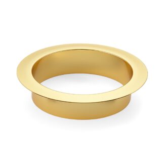 Poubelle ronde de haute qualité, en acier inoxydable, surface : plaqué or 24 carats, 136 mm (5,4"), finition : plate, AN-LH011-GP. Éjection de déchets en acier inoxydable, pour la restauration de systèmes, l’aménagement de magasins, la restauration et bie