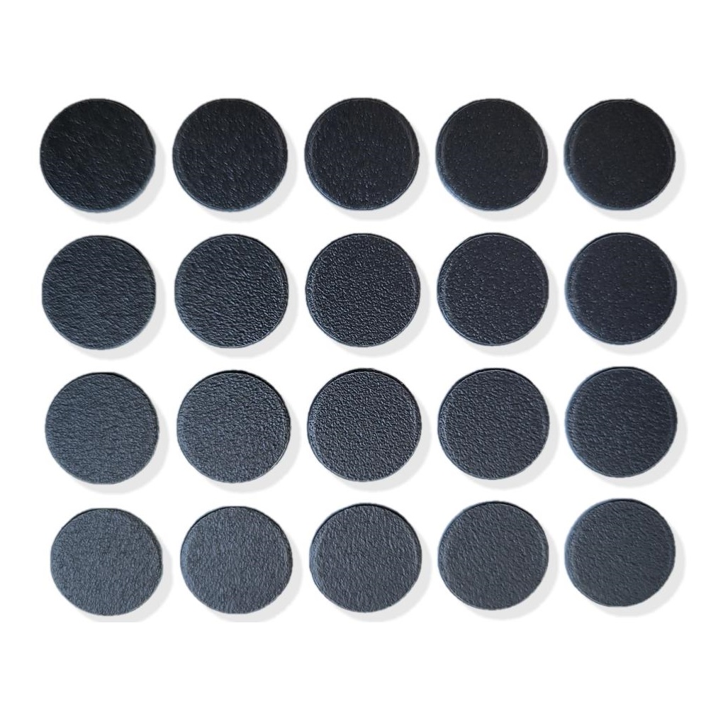 20 pièces de couvercle de trou de forage autocollant en plastique, surface: gris anthracite, 13 mm (0,6 ») 5128923. Couvercle de trou de vis en plastique pour meubles, armoires, tables, lits, armoires de cuisine et bien plus encore, d’EMUCA