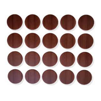 20 pièces de couvercle de trou de perçage autocollant en plastique, surface: aspect bois de cerisier, 13 mm (0,6 ») 5128926. Couvercle de trou de vis en plastique pour meubles, armoires, tables, lits, armoires de cuisine et bien plus encore, d’EMUCA