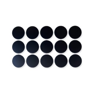Couvercle de trou de forage autocollant de 15 pièces en plastique, surface: noir, 20 mm (0,8 ») 5136017. Couvercle de trou de vis en plastique pour meubles, armoires, tables, lits, armoires de cuisine et bien plus encore, d’EMUCA