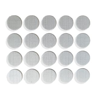 20 pièces de couvercle de trou de perçage autocollant en plastique, surface: effet textile, gris, 13 mm (0,6 ») 5128927. Couvercle de trou de vis en plastique pour meubles, armoires, tables, lits, armoires de cuisine et bien plus encore, d’EMUCA