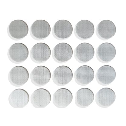 20 pièces de couvercle de trou de perçage autocollant en plastique, surface: effet textile, gris, 13 mm (0,6 ») 5128927. Couvercle de trou de vis en plastique pour meubles, armoires, tables, lits, armoires de cuisine et bien plus encore, d’EMUCA