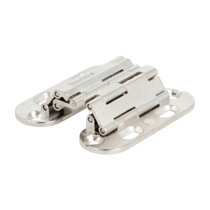 2 pièces Charnière Sepa de haute qualité pour encastrement, 180°, pour butée invisible, surface : aspect acier inoxydable, 52 mm (2,1 »), 15.04.076-0. Charnière de fraisage de meubles, pour porte de meuble, porte d’armoire, table pliante, abattant, b – Image 4