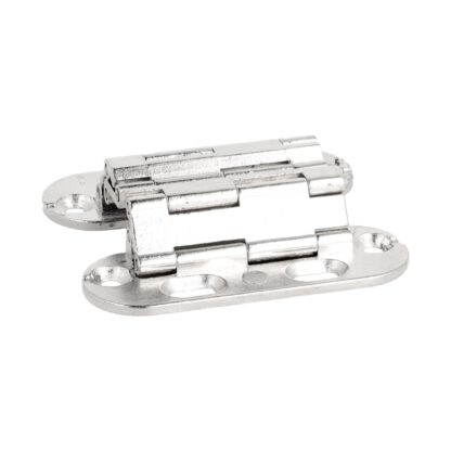 2 pièces Charnière Sepa de haute qualité pour encastrement, 180°, pour butée invisible, surface : aspect acier inoxydable, 52 mm (2,1 »), 15.04.076-0. Charnière de fraisage de meubles, pour porte de meuble, porte d’armoire, table pliante, abattant, b – Image 8