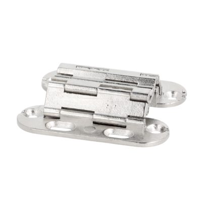 2 pièces Charnière Sepa de haute qualité pour encastrement, 180°, pour butée invisible, surface : aspect acier inoxydable, 52 mm (2,1 »), 15.04.076-0. Charnière de fraisage de meubles, pour porte de meuble, porte d’armoire, table pliante, abattant, b – Image 3