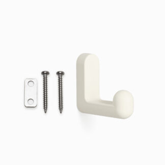 Crochet en silicone de haute qualité pour montage mural, en acier inoxydable massif, capacité de charge : 10 kg, surface : blanc, PXB-GR05-111-WT. Crochets en caoutchouc pour le jardin d’enfants, l’école, l’hôpital et bien plus encore, par Sugatsune / LAM