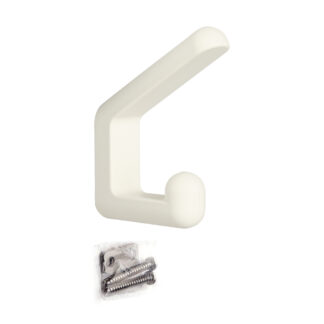 Crochet en silicone de haute qualité pour montage mural, en acier inoxydable massif, surface : blanc, version : avec deux pointes de crochet, PXB-GR05-211-WT. Crochets en caoutchouc pour la maternelle, l’école, le salon et bien plus encore, par Sugatsune