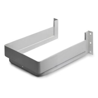 Découpe de siphon de haute qualité, en plastique, surface : gris, 3011921. Protection de siphon rectangulaire pour meuble sous-vasque, meuble de cuisine, meuble de salle de bain, siphon, drain et bien plus encore, par EMUCA
