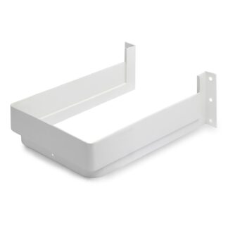 Découpe de siphon de haute qualité, en plastique, surface : blanc, 3011915. Protection de siphon rectangulaire pour meuble sous-vasque, meuble de cuisine, meuble de salle de bain, siphon, drain et bien plus encore, par EMUCA