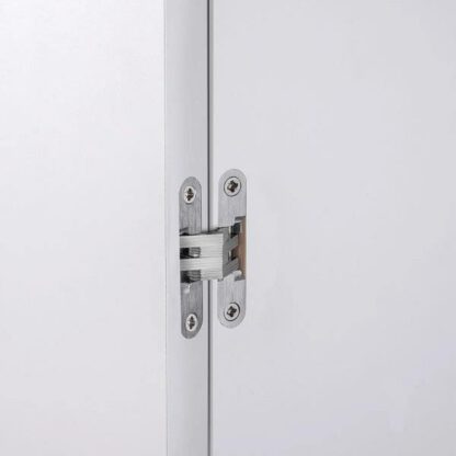 2 charnières croisées invisibles de haute qualité 95 x 19mm en zamak, look inox, incl. vis. Bande de meuble invisible de UMAXO®, pliable à 180°. Charnière de meuble (vici hinge) à encastrer – Image 6