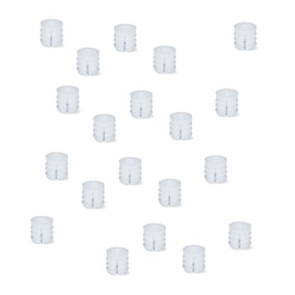 20 manchons d’expansion de haute qualité avec filetage intérieur M6, en nylon (PA), 10 mm (25/64"), 9007920. Insert de filetage d’expansion pratique pour les pièces en bois, les raccords de meubles, les boîtiers électroniques et bien plus encore, par EMUCA
