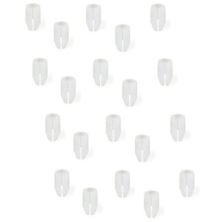 20 manchons d’encastrement robustes adaptés aux vis ⌀3 mm, en nylon (PA), 10 mm (25/64"), 9040920. Manchon d’extension pratique pour le raccordement de meubles, le montage de caissons, le montage sur étagères et bien plus encore, par EMUCA