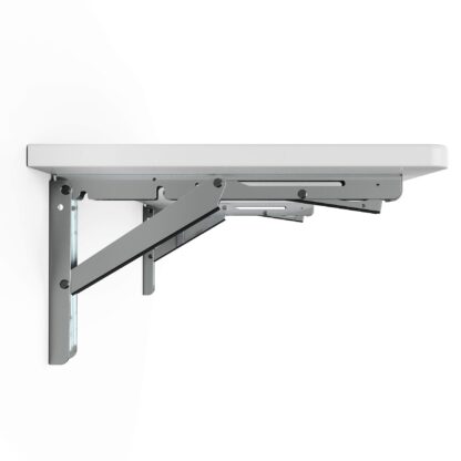 2 supports de table pliants pour charges lourdes EB-303 de haute qualité en acier inoxydable. Une paire de consoles pliantes jusqu'à 150kg de charge. Supports de volets de ROCA / Sugatsune – Image 11