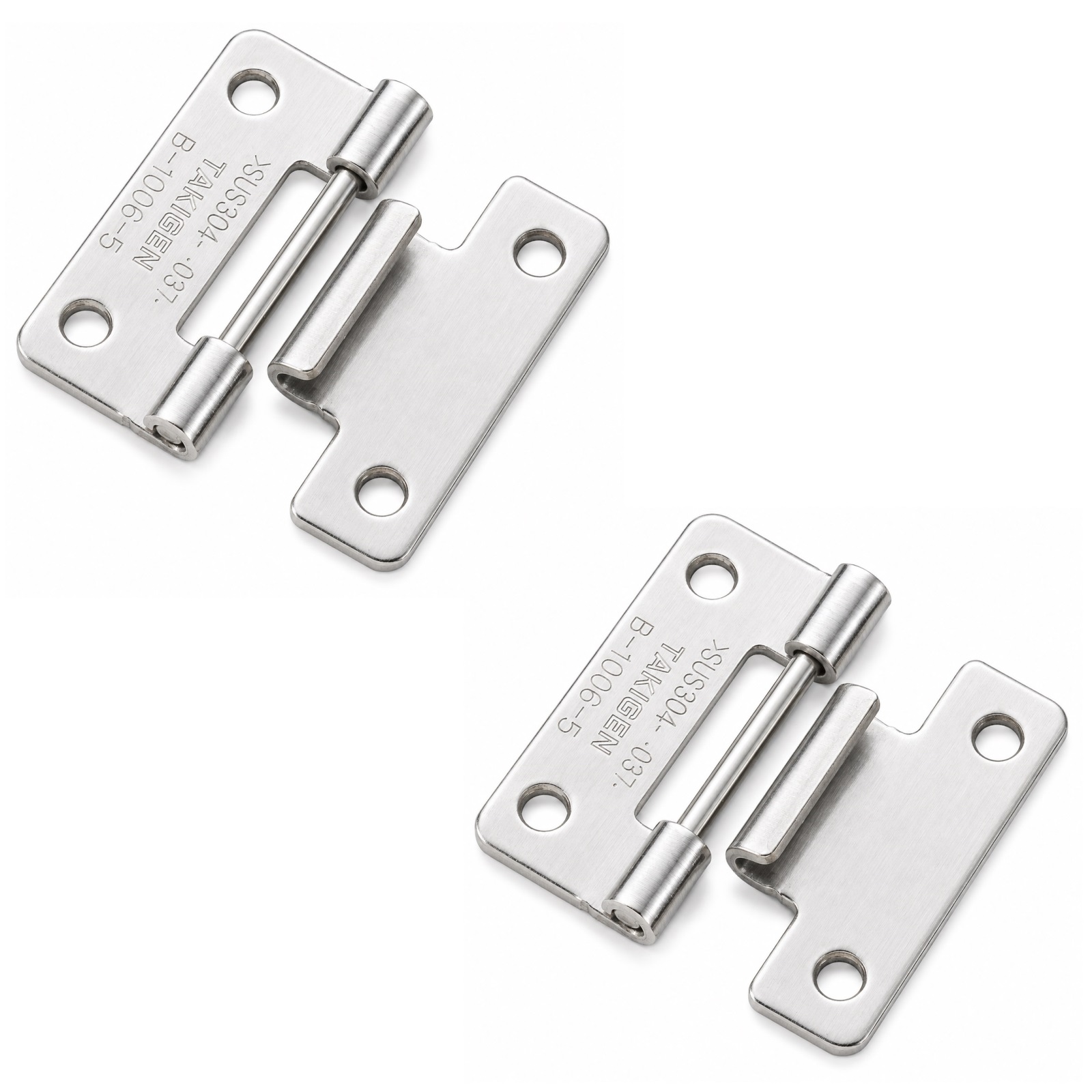 2 pièces de charnière rechargeable de haute qualité, B-1006-5, hauteur : 30 mm, de TAKIGEN, capacité de charge : 2 kg (5 lbs). Image du produit