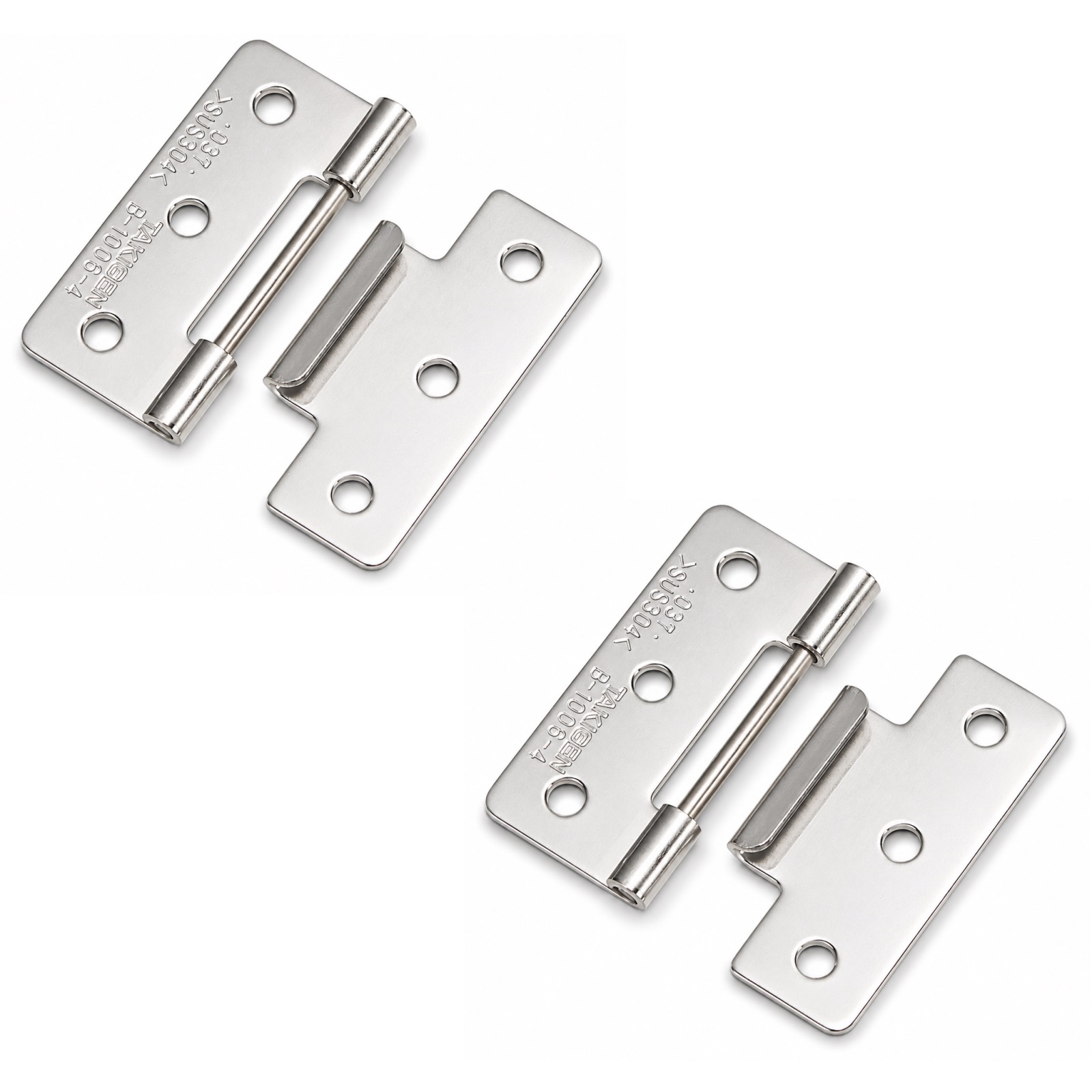 2 pièces de charnière à enfiler de haute qualité, B-1006-4, hauteur : 36 mm, de TAKIGEN, capacité de charge : 3 kg (7 lbs). Image du produit