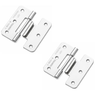 2 Stück hochwertiges Steckscharnier, B-1006-3, Höhe: 40 mm, von TAKIGEN, Tragkraft: 4 kg (9 lbs). Produktbild