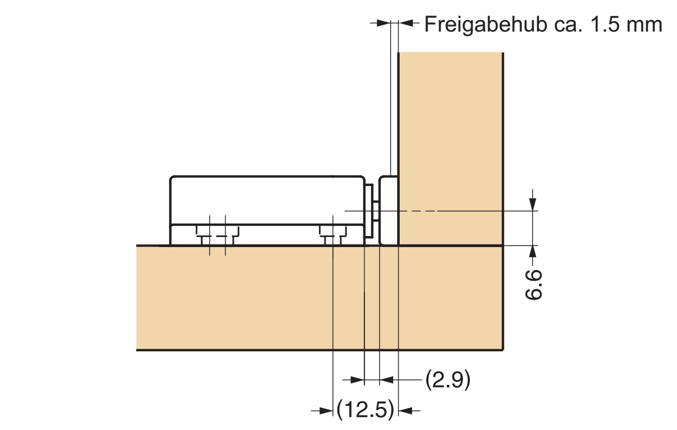 Loqueteau de pression non magnétique MC-28 de SUGATSUNE / Lamp (Japon). Gâche à ressort, loquet tactile automatique pour meubles à visser avec contre-pièce et vis – Image 3
